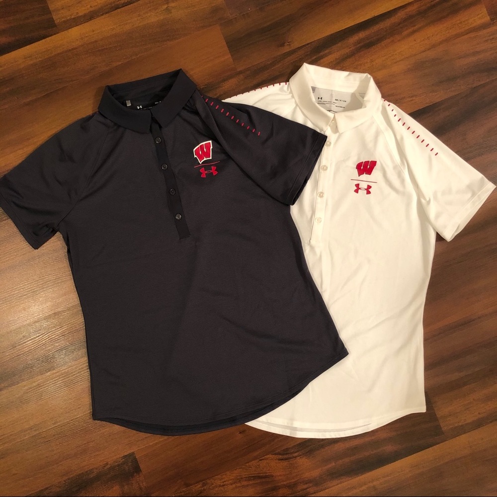 NWOT BUNDLE - UA Wisconsin Badger polos